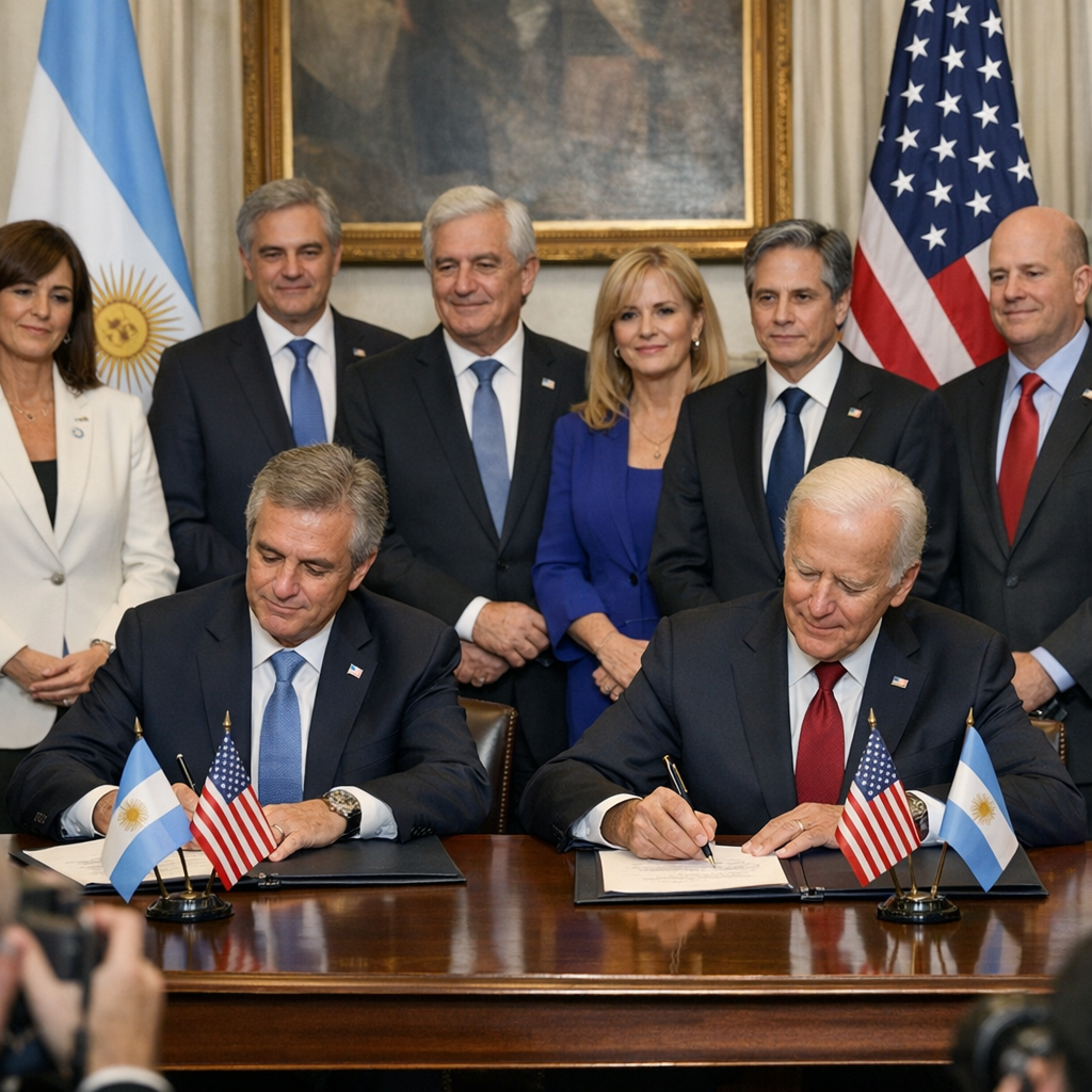 Argentina y Estados Unidos Firman Acuerdo de Comercio e Inversión